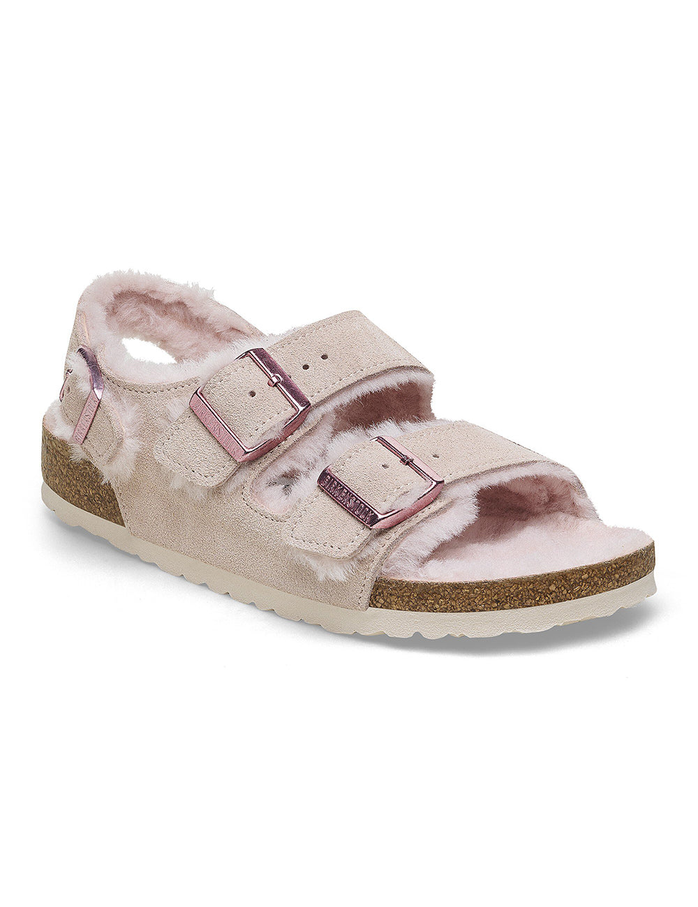 BIRKENSTOCK LEATHER MILANO SHEARLING LEVE