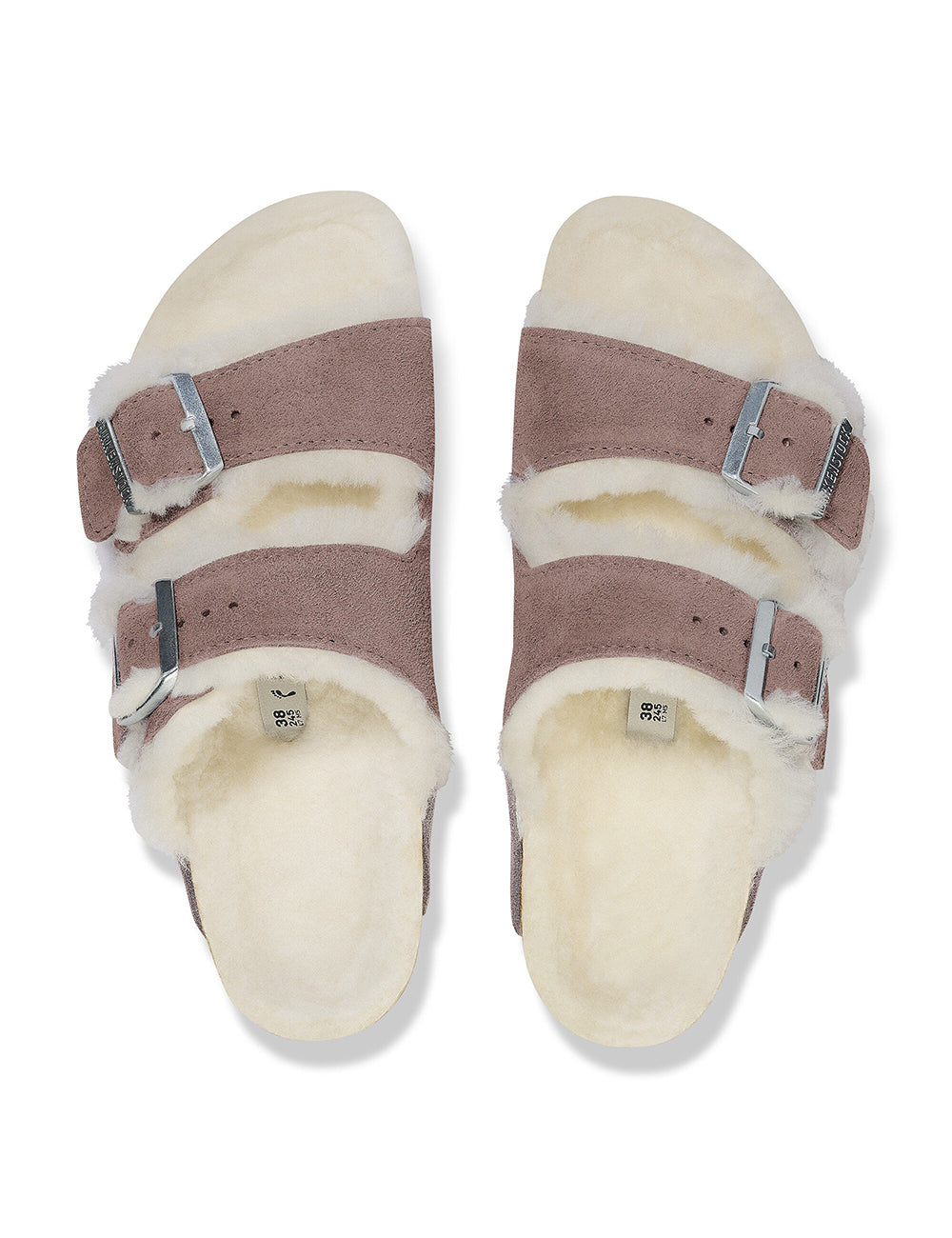 BIRKENSTOCK LEATHER ARIZONA SHEARLING LEVE