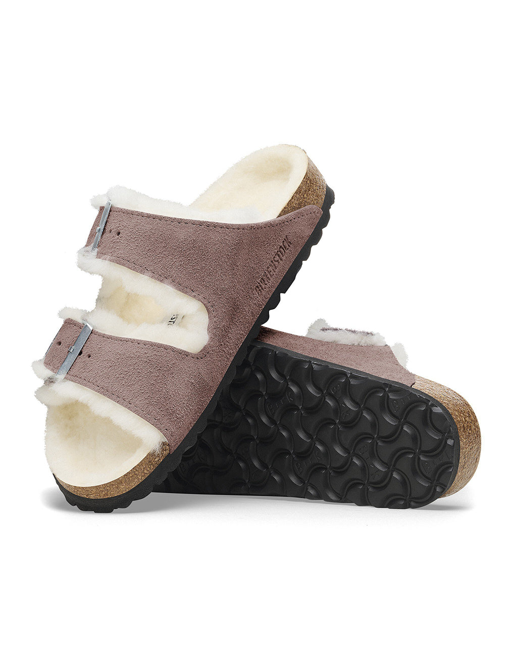 BIRKENSTOCK LEATHER ARIZONA SHEARLING LEVE