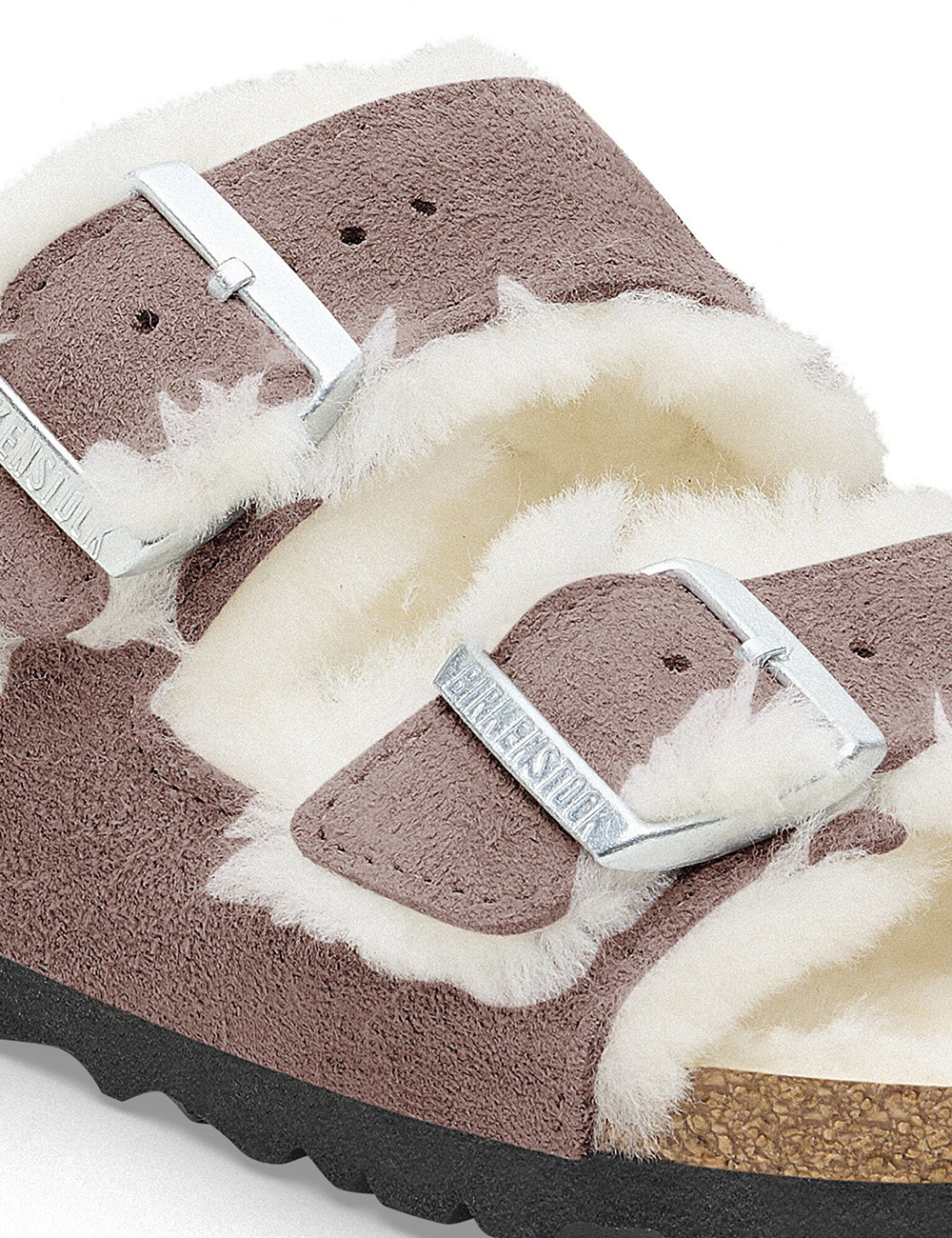 BIRKENSTOCK LEATHER ARIZONA SHEARLING LEVE