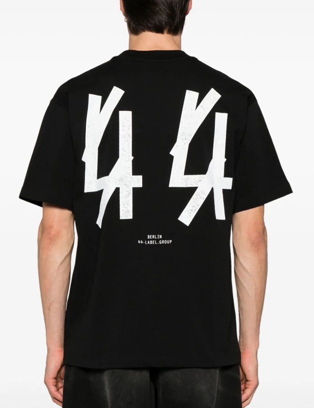 44 LABEL GROUP TEE NEW BOBAI BLACK ROW WHITE