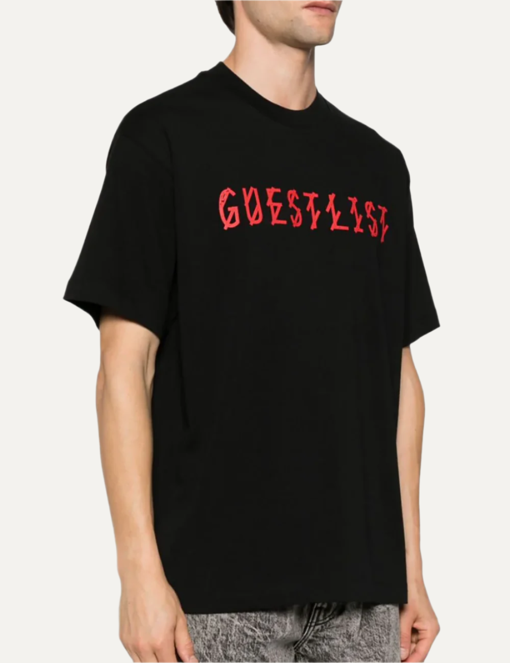 44 LABEL GROUP TEE NEW BOBAI BLACK GUESTLIST RED