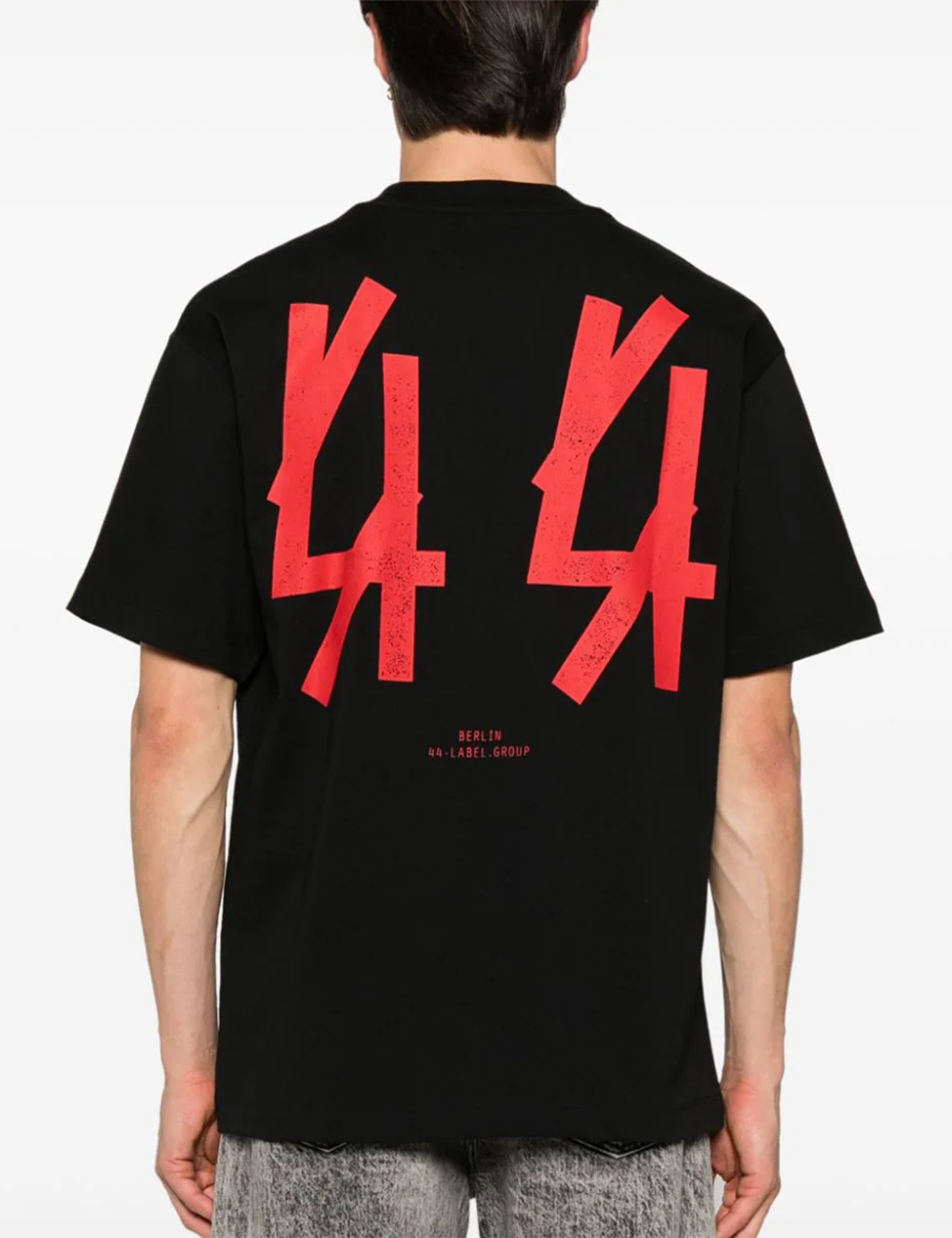 44 LABEL GROUP TEE NEW BOBAI BLACK GUESTLIST RED