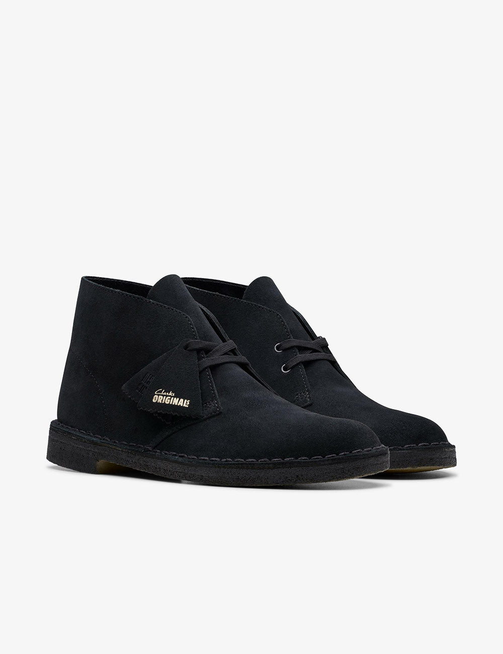 CLARKS DESERT BOOT BLACK SDE CLARKS