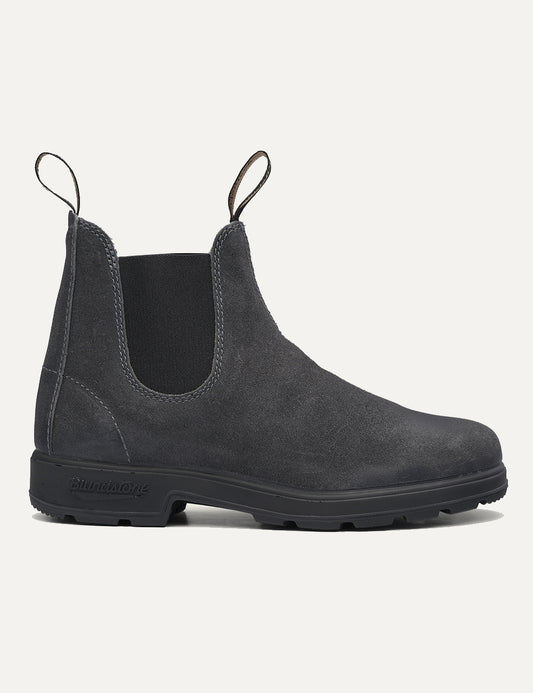 BLUNDSTONE ELASITC SIDE BOOT-SUEDE WAXY