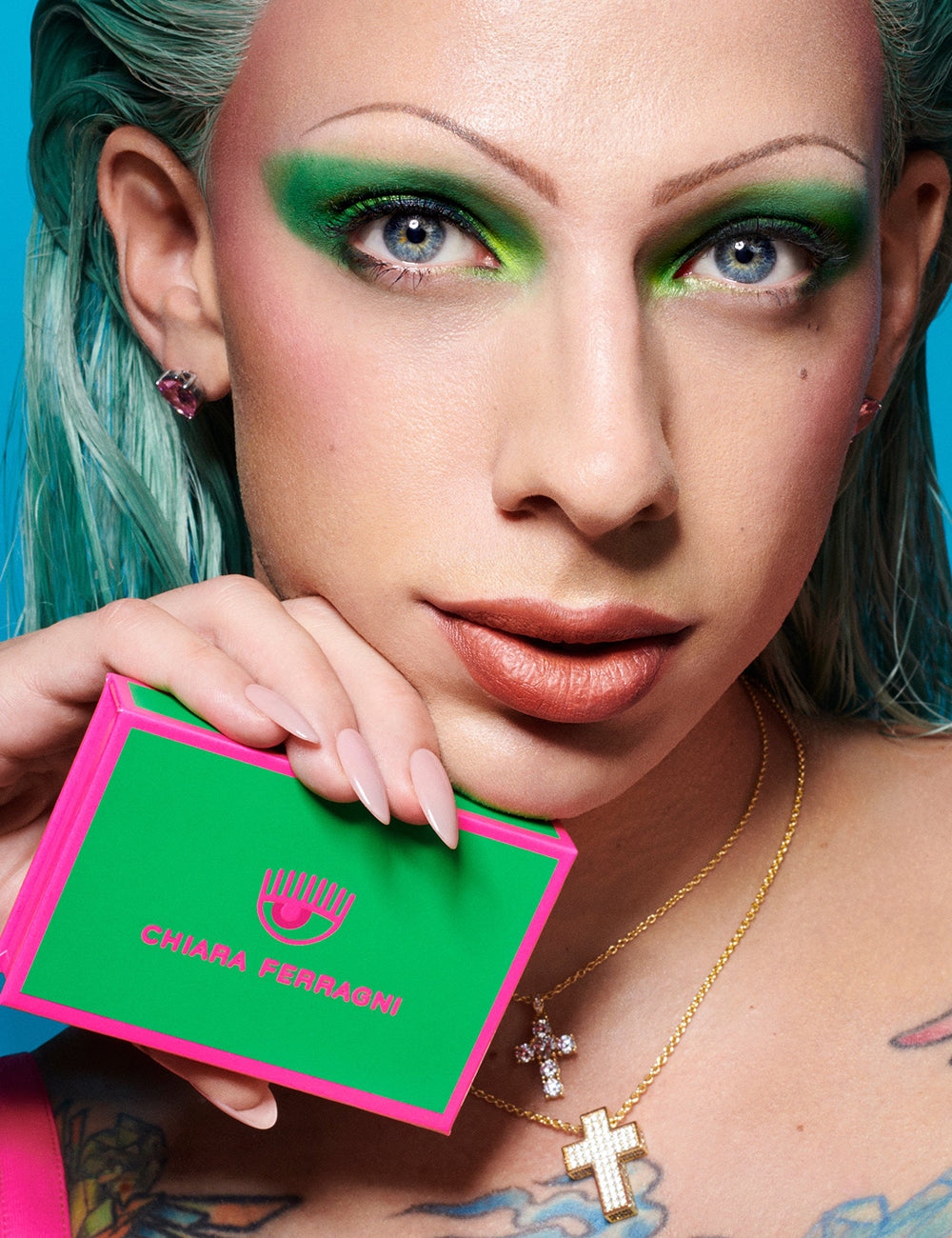 CHIARA FERRAGNI EYESHADOW PALETTE - FANCY GREEN