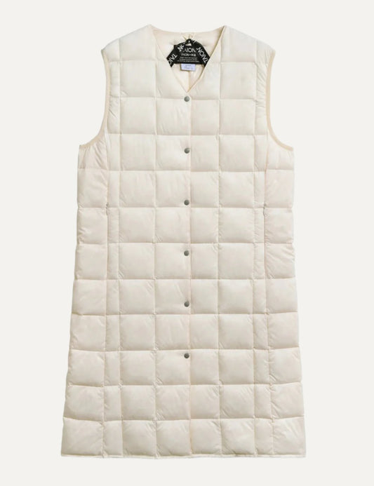 TAION LADIES V NECK LONG DOWN VEST