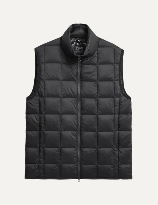 TAION HI NECK WZIP DOWN VEST