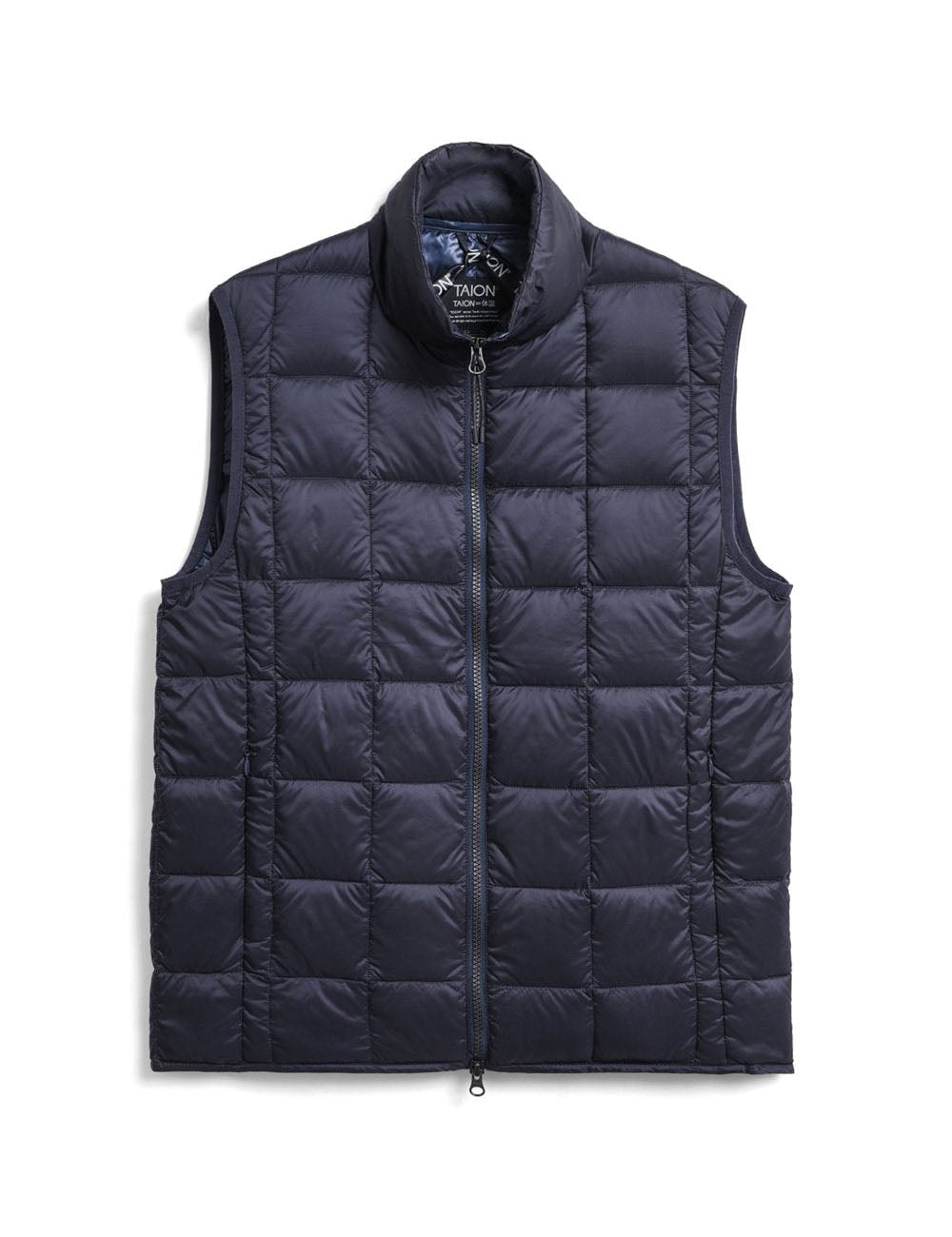 TAION HI NECK WZIP DOWN VEST