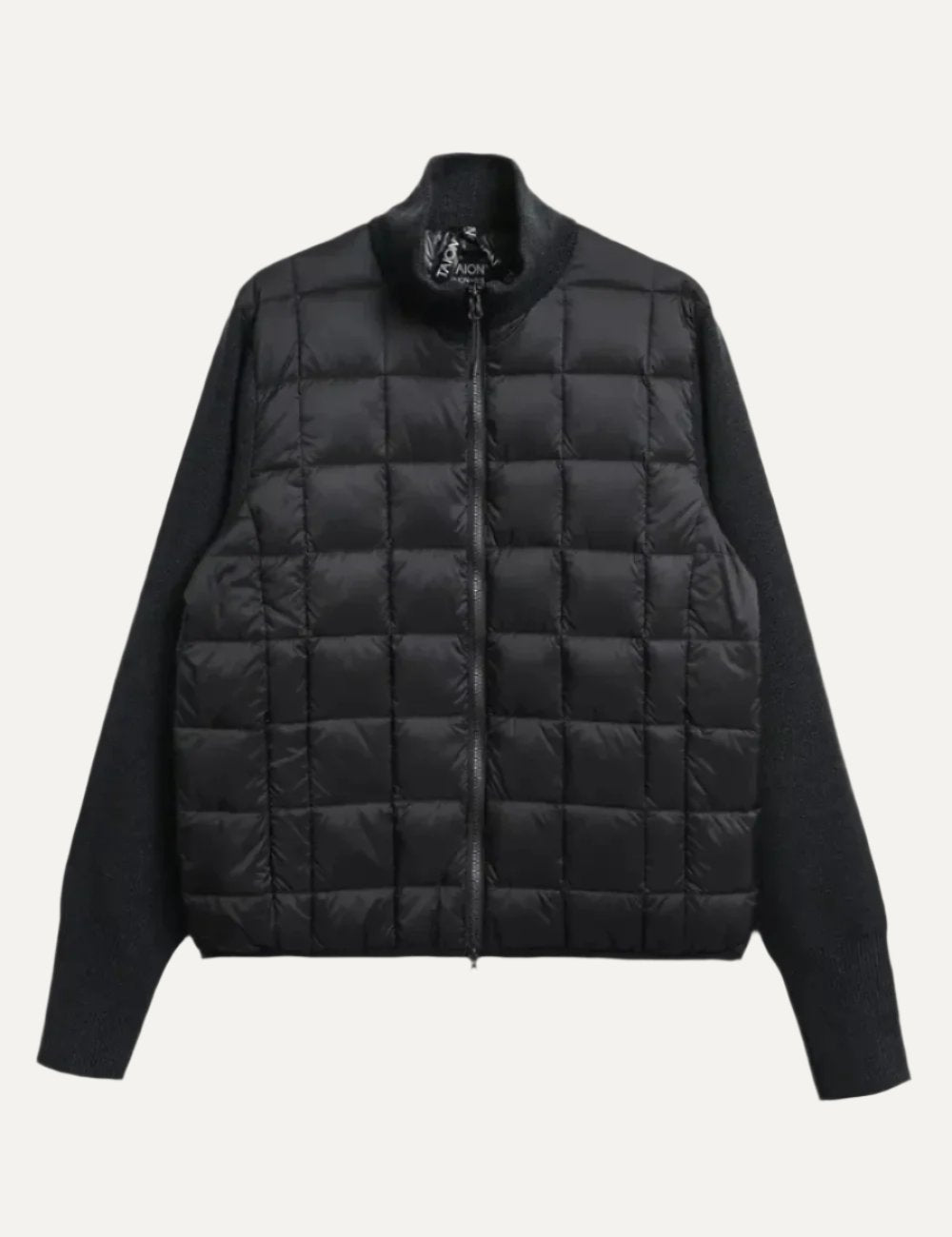 TAION HI NECK KNIT DOWN JACKET