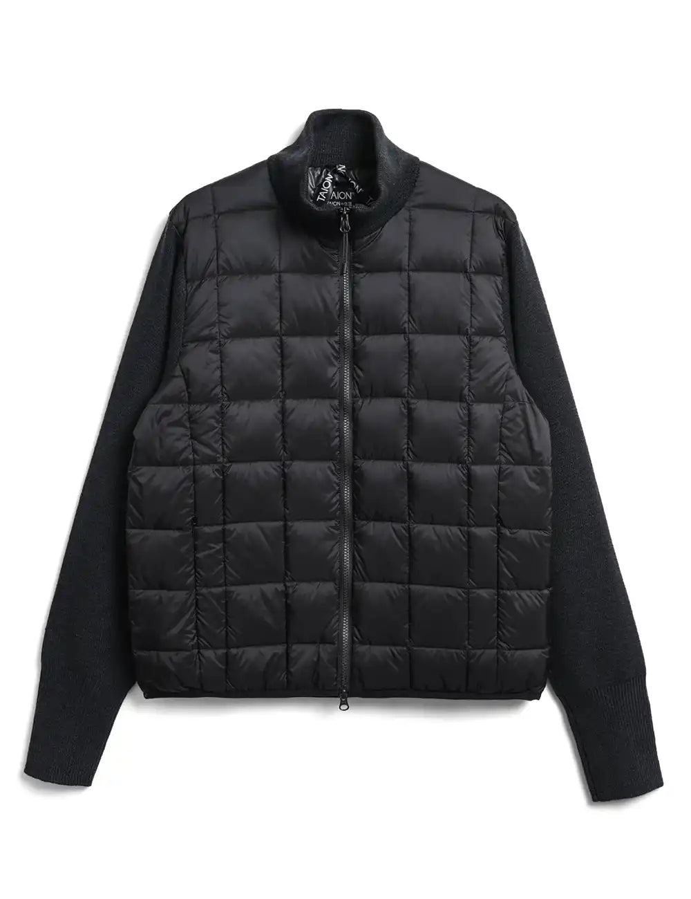 TAION HI NECK KNIT DOWN JACKET