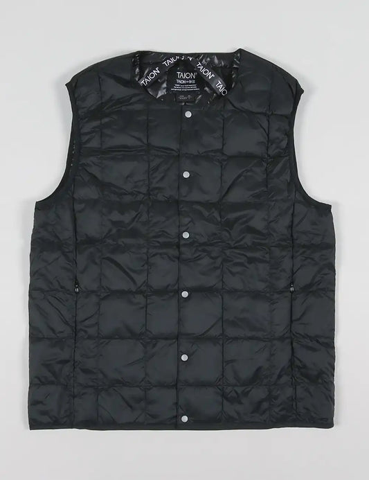 TAION MENS CREW NECK BUTTON DOWN VEST