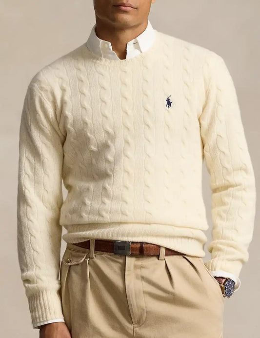 POLO RALPH LAUREN LSCABLECNPP-LONG SLEEVE-PULLOVER