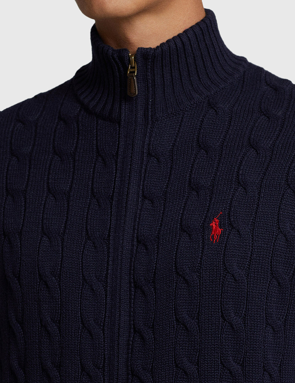 POLO RALPH LAUREN LSCABLEFZPP-LONG SLEEVE-FULL ZIP