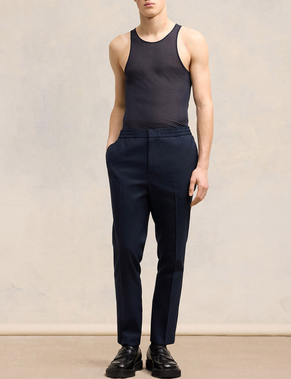 AMI ELASTICATED WAIST PANT AMI