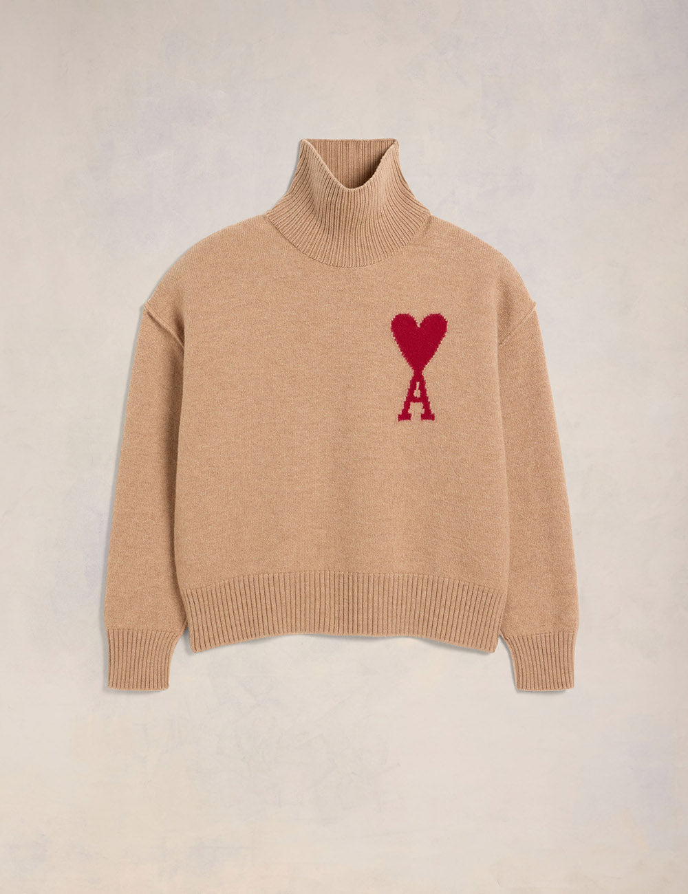 AMI BOXY RED ADC SWEATER AMI