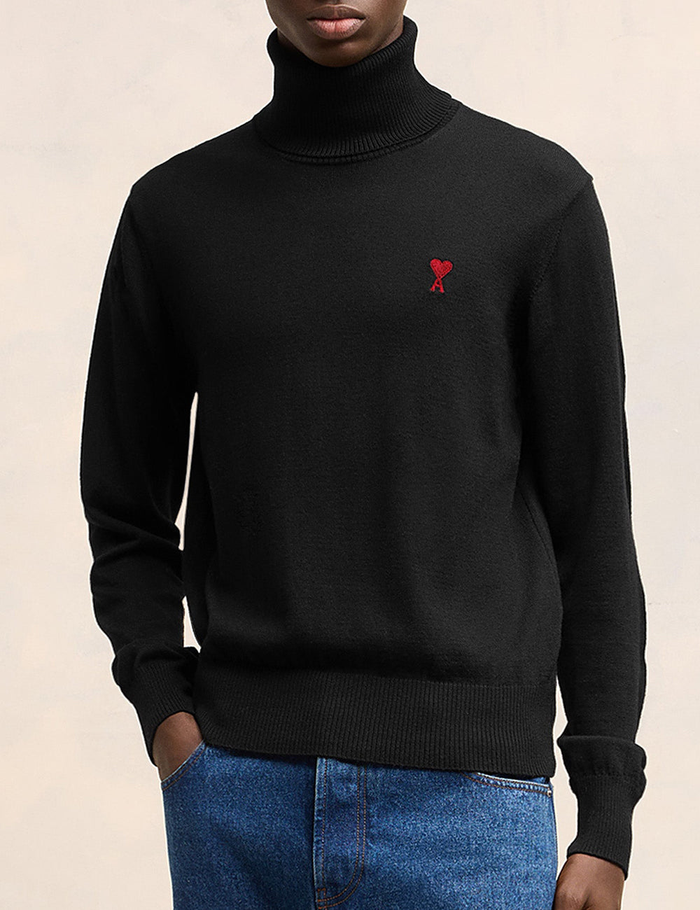 AMI CLASSIC RED ADC SWEATER AMI