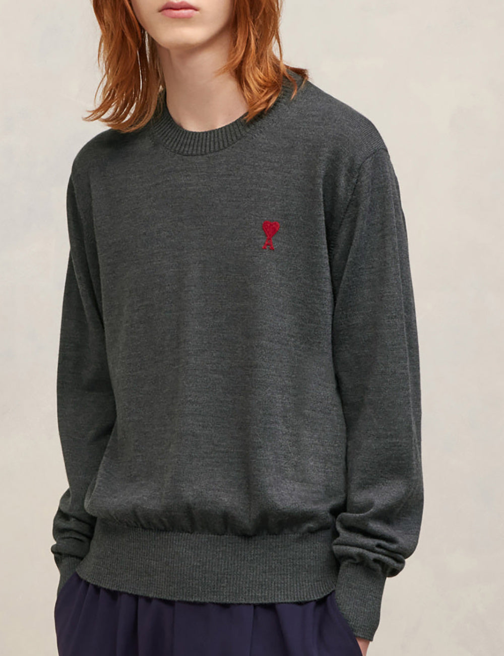 AMI CLASSIC RED ADC SWEATER AMI