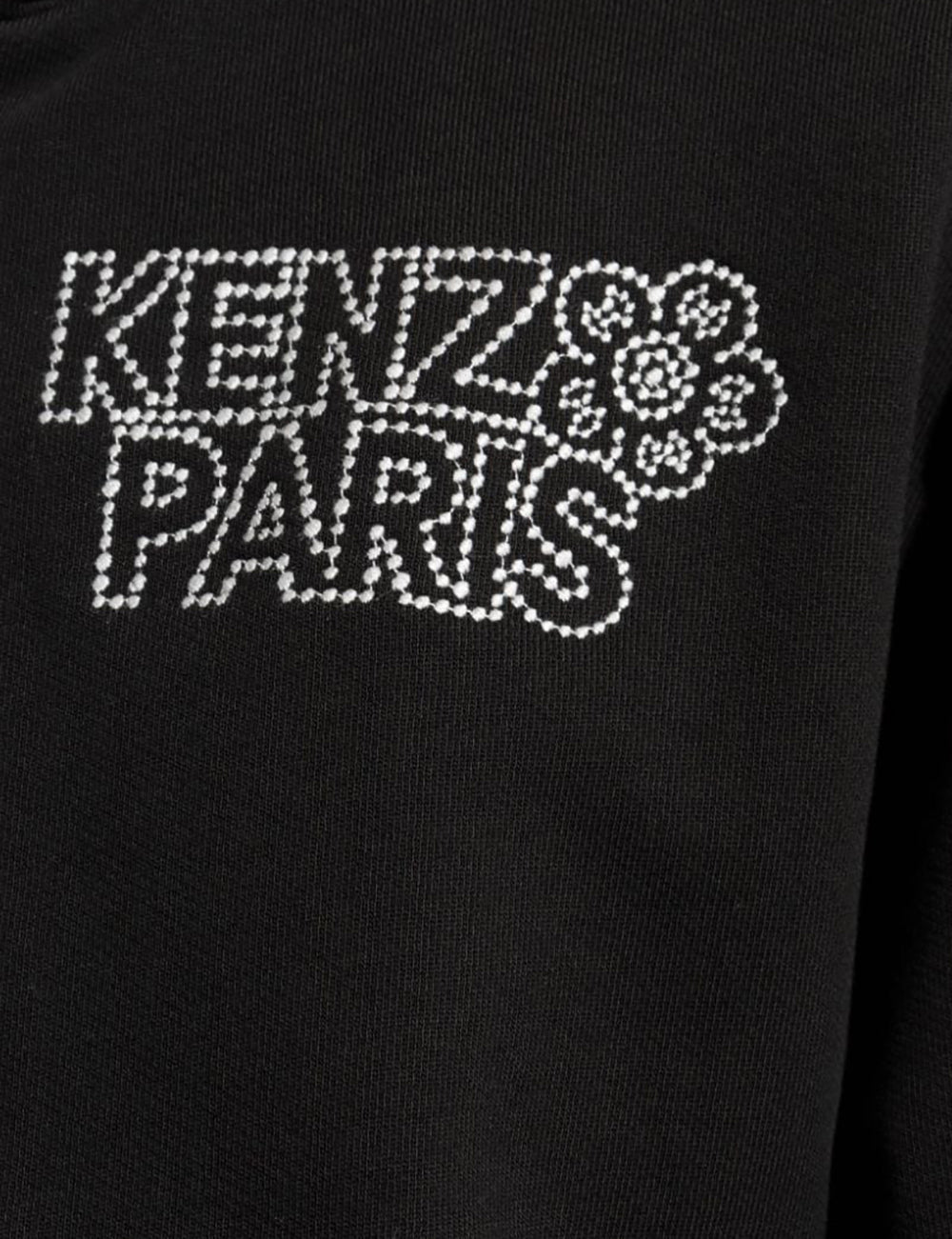 KENZO ZIP UP HOODIE BLACK