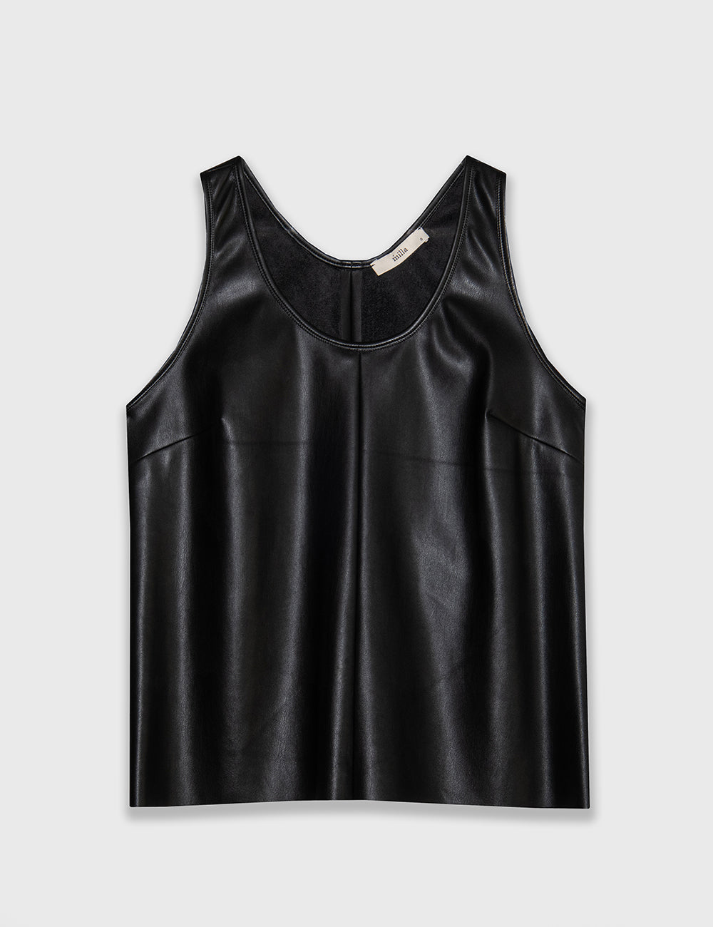 MILLA TOP FAUX LEATHER SLEEVELESS