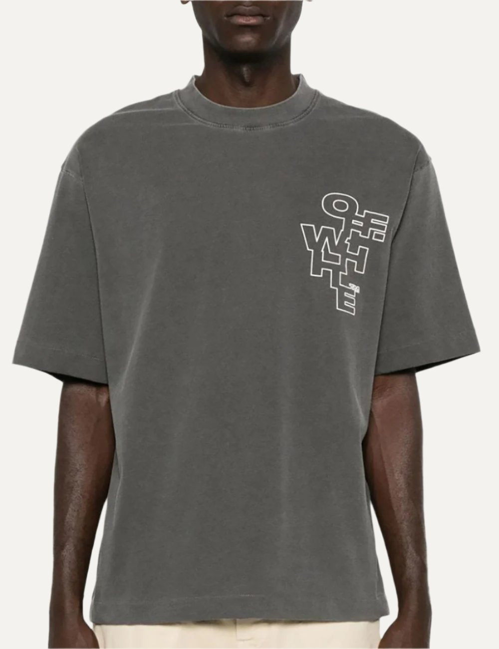 OFF WHITE OUTLINE ARROW SKATE S/S TEE