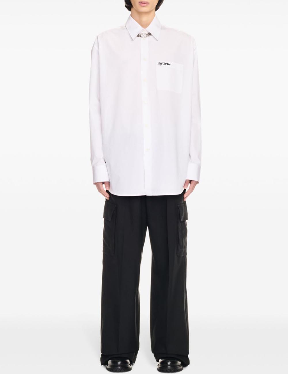 OFF WHITE COLLEGE POPL OVERSIZE SHIRT