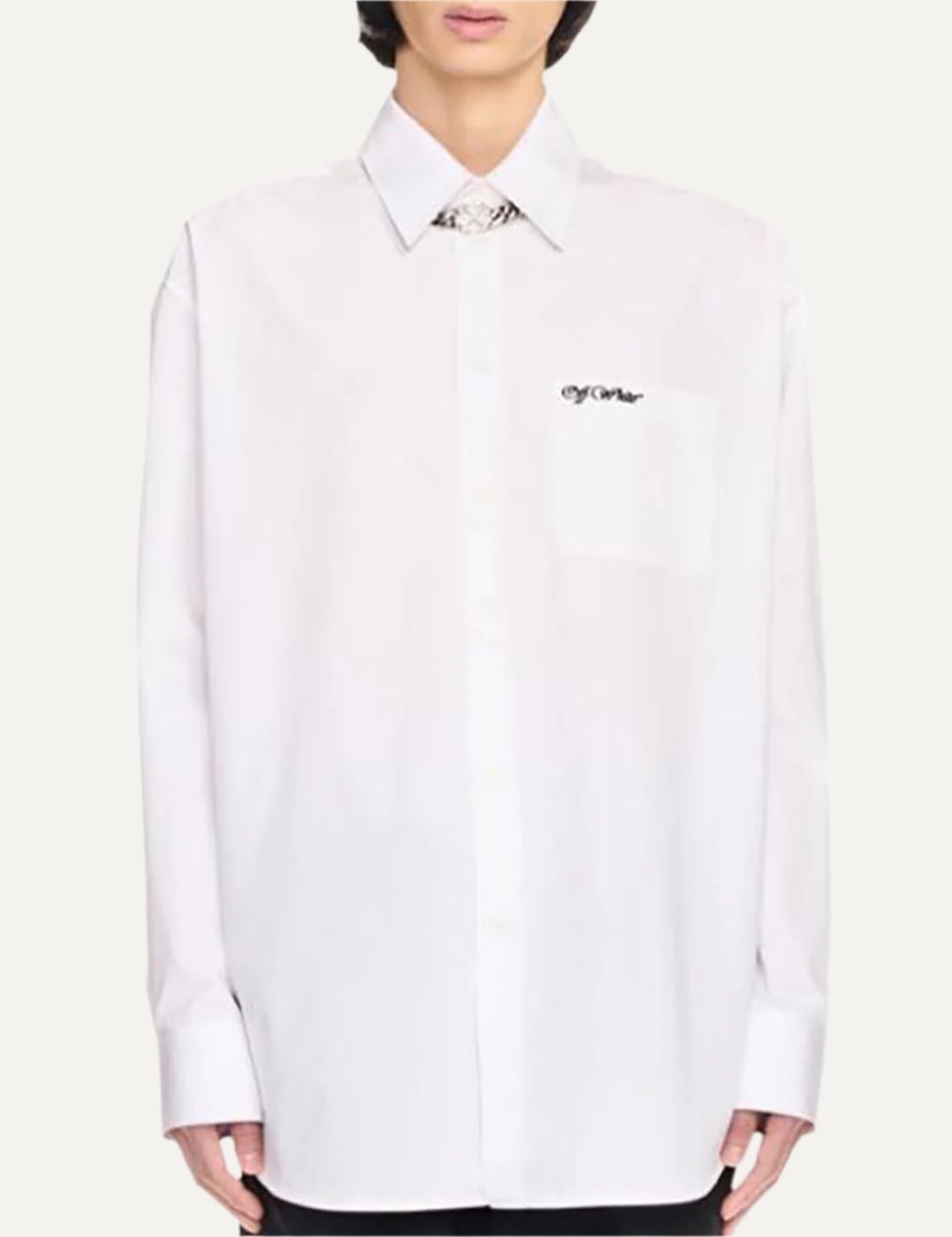 OFF WHITE COLLEGE POPL OVERSIZE SHIRT