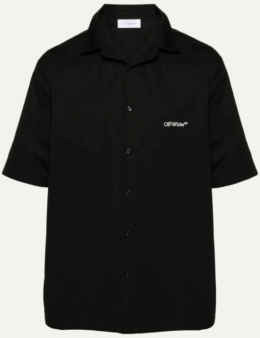 OFF WHITE GOTHIC ARR POPL BOWLING SHIRT