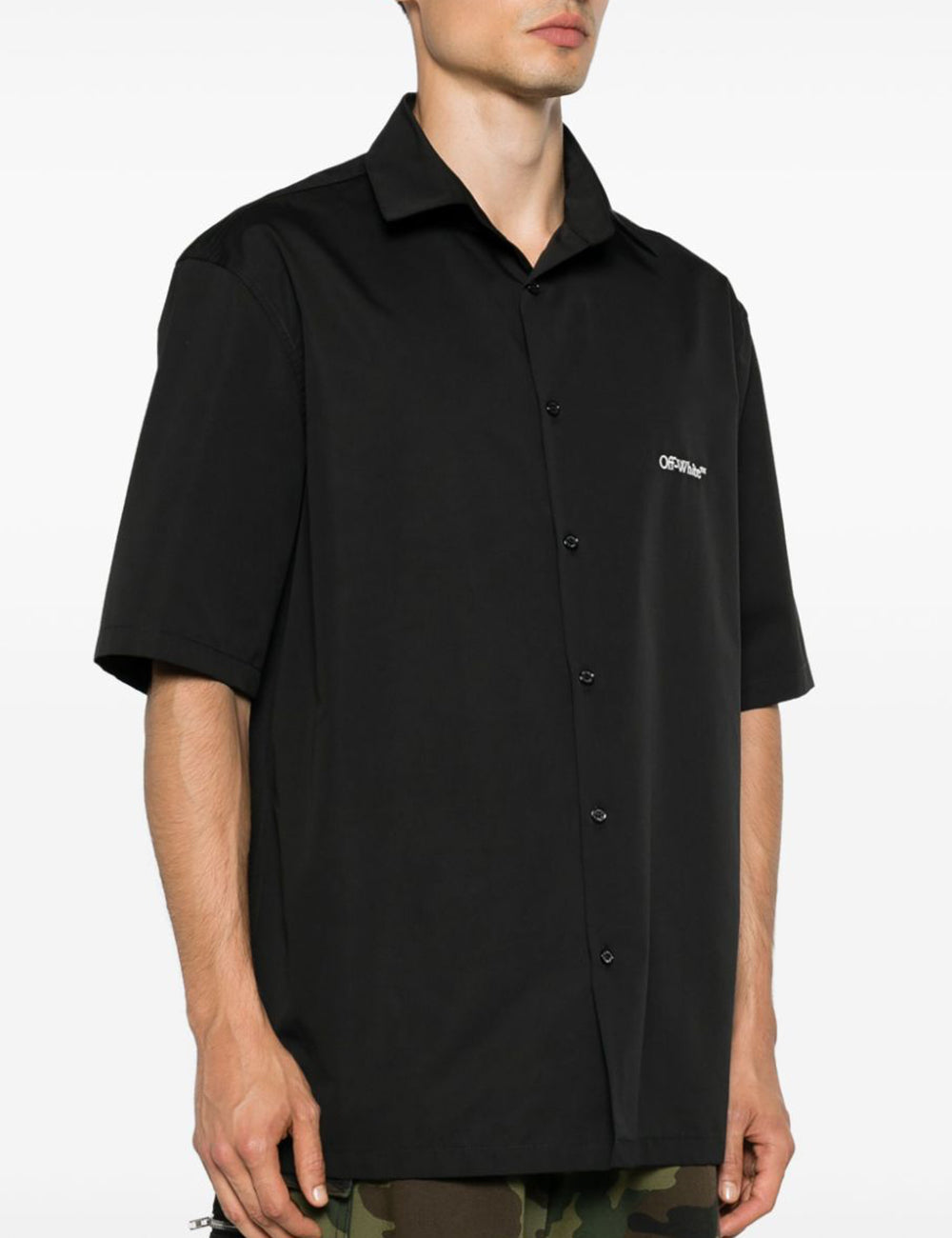 OFF WHITE GOTHIC ARR POPL BOWLING SHIRT