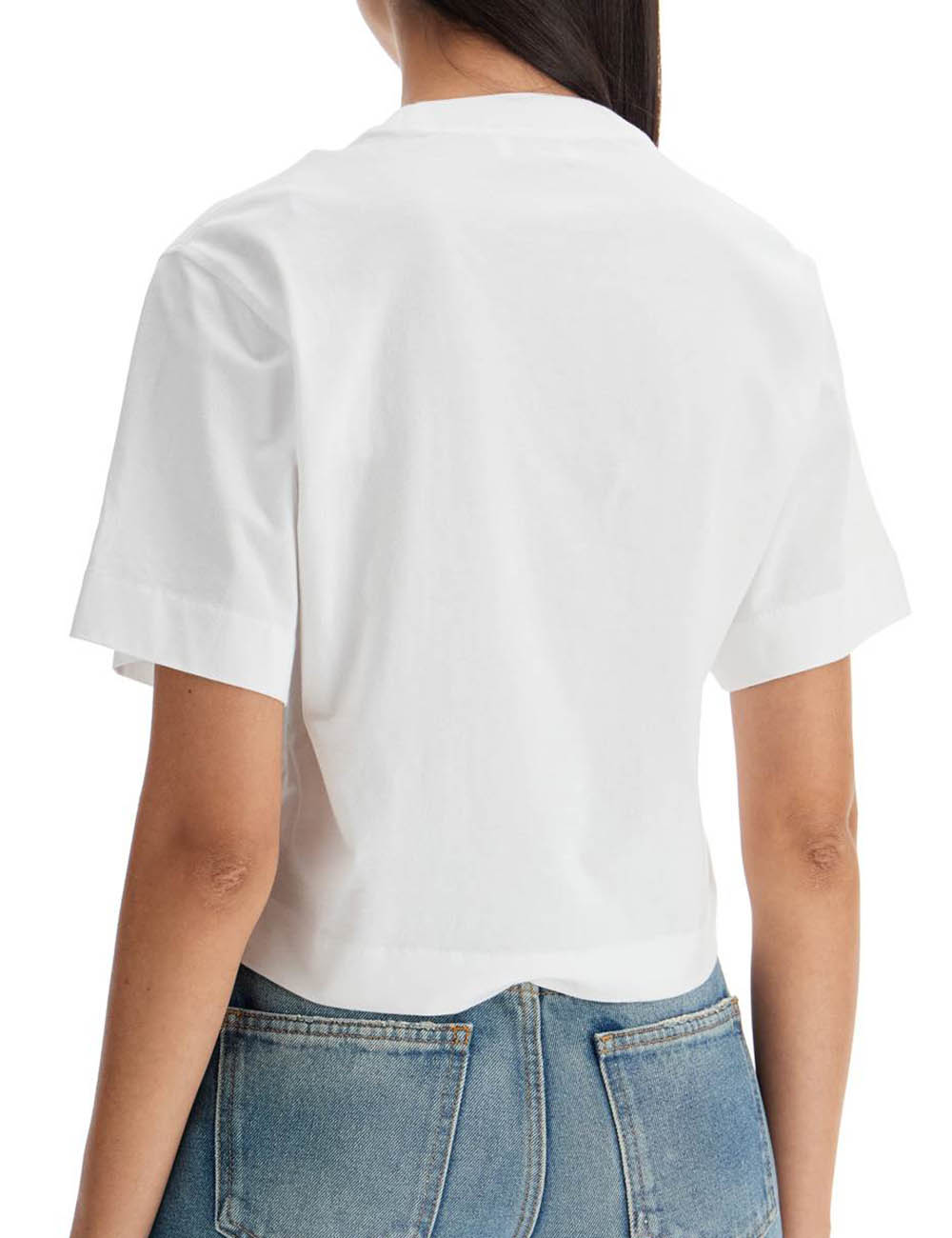 OFF WHITE EMBR MINI ARROW CROP TEE OFF WHITE