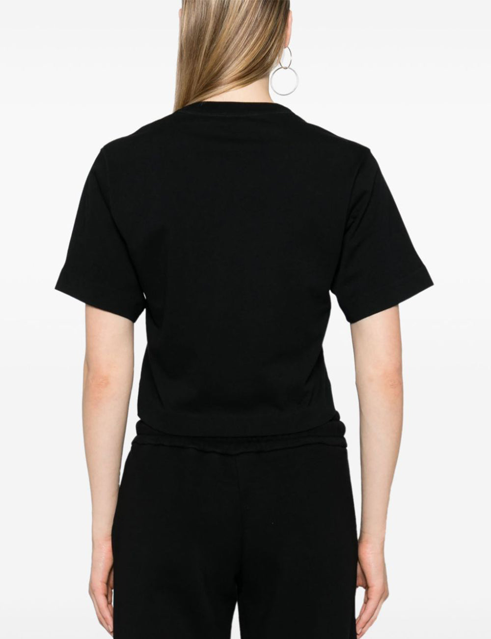 OFF WHITE EMBR MINI ARROW CROP TEE