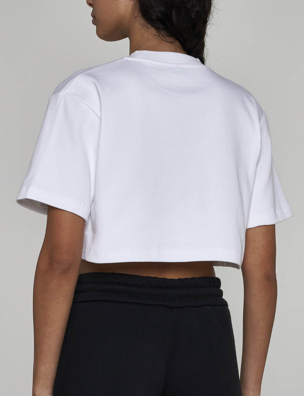 OFF WHITE OFF STAMP RIB CROPPED TEE OFF WHITE