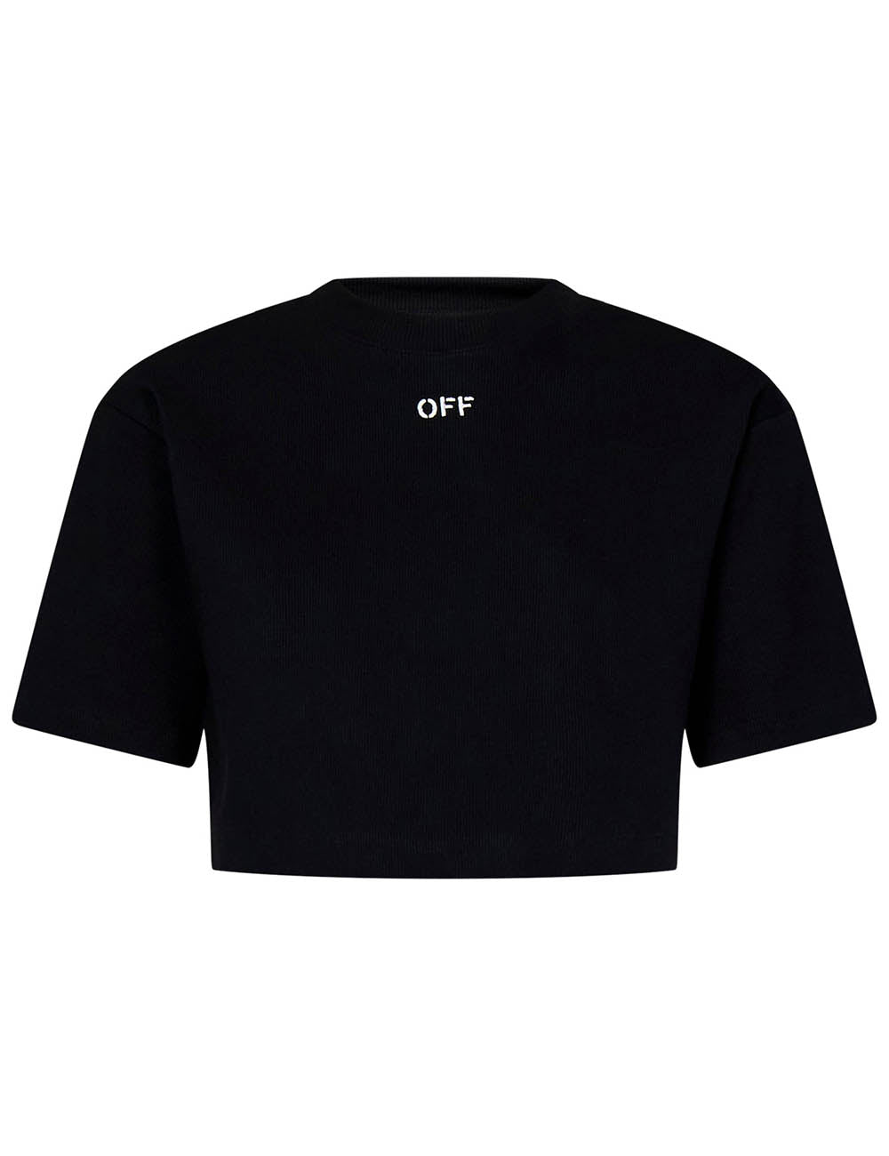 OFF WHITE OFF STAMP RIB CROPPED TEE OFF WHITE