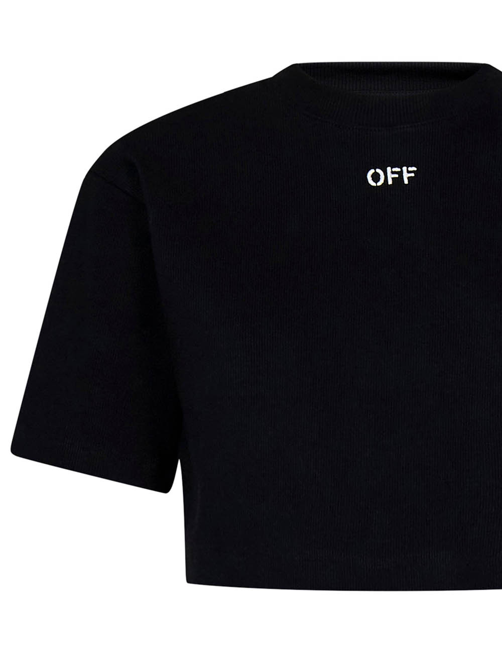 OFF WHITE OFF STAMP RIB CROPPED TEE OFF WHITE