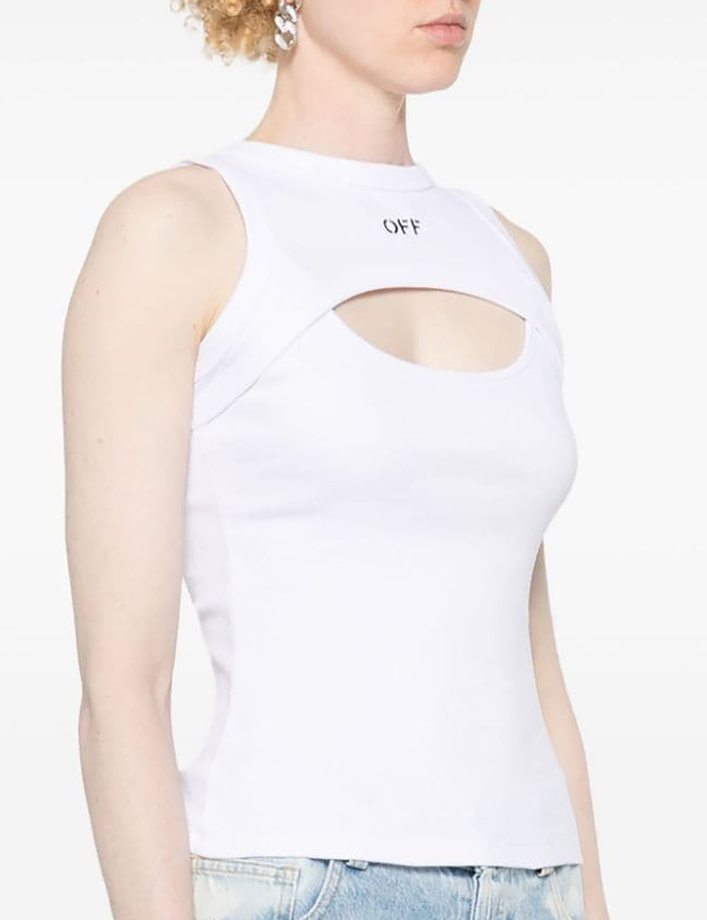 OFF WHITE OFF STAMP RIB ROUND ROW TOP