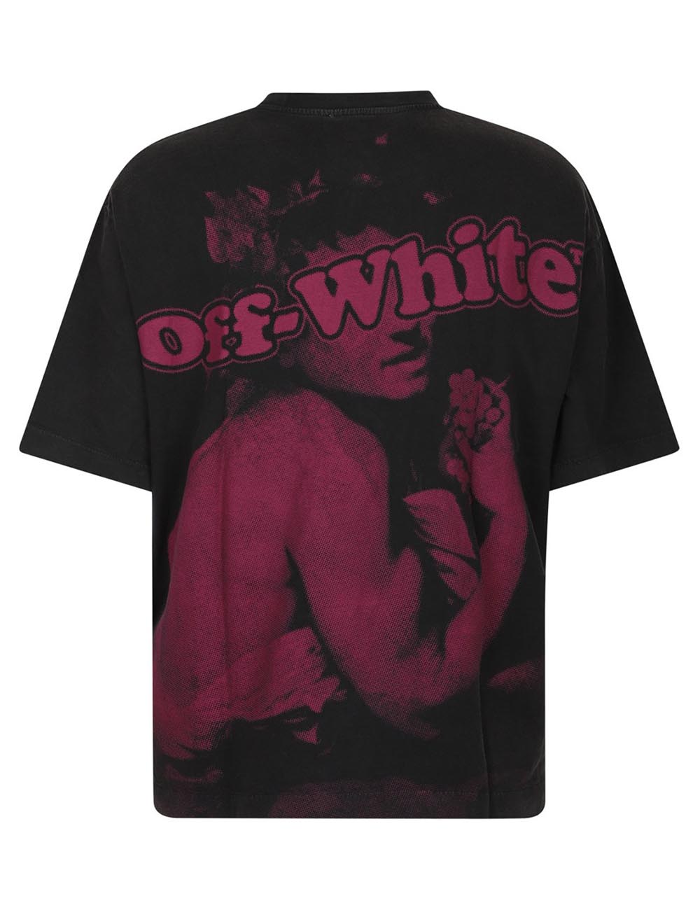 OFF WHITE PINK BACCHUS SKATE S/S TEE