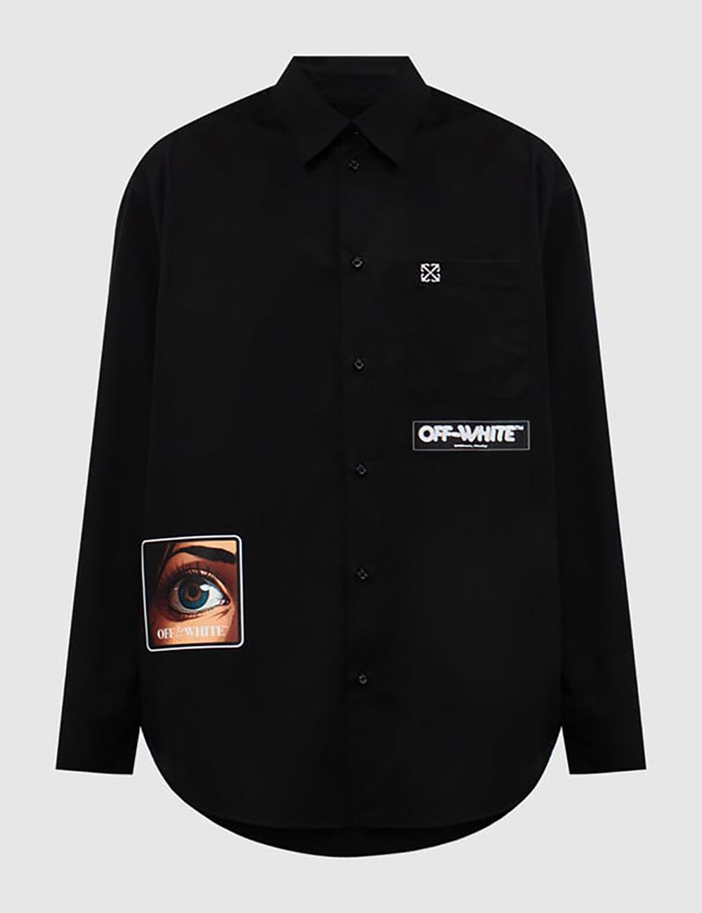 OFF WHITE EYE LOGO POPL OVERSIZE SHIRT