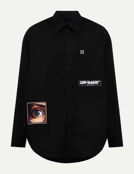 OFF WHITE EYE LOGO POPL OVERSIZE SHIRT