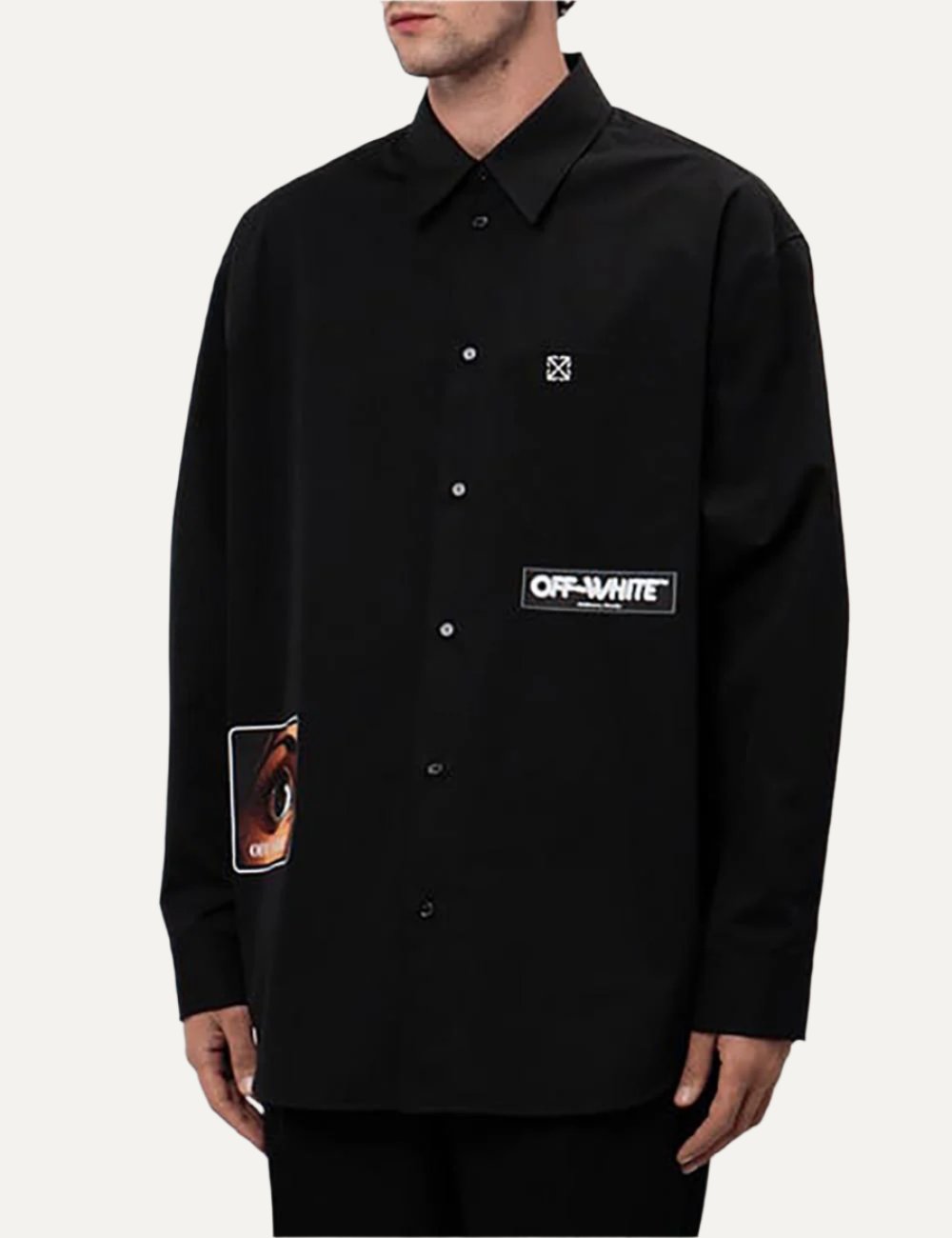 OFF WHITE EYE LOGO POPL OVERSIZE SHIRT