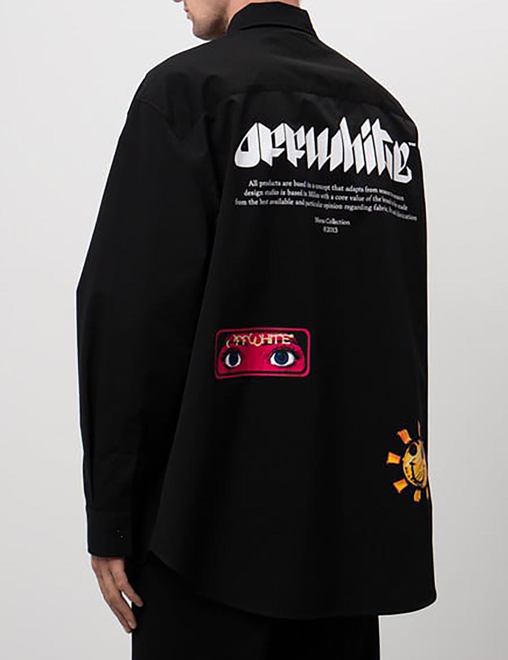 OFF WHITE EYE LOGO POPL OVERSIZE SHIRT