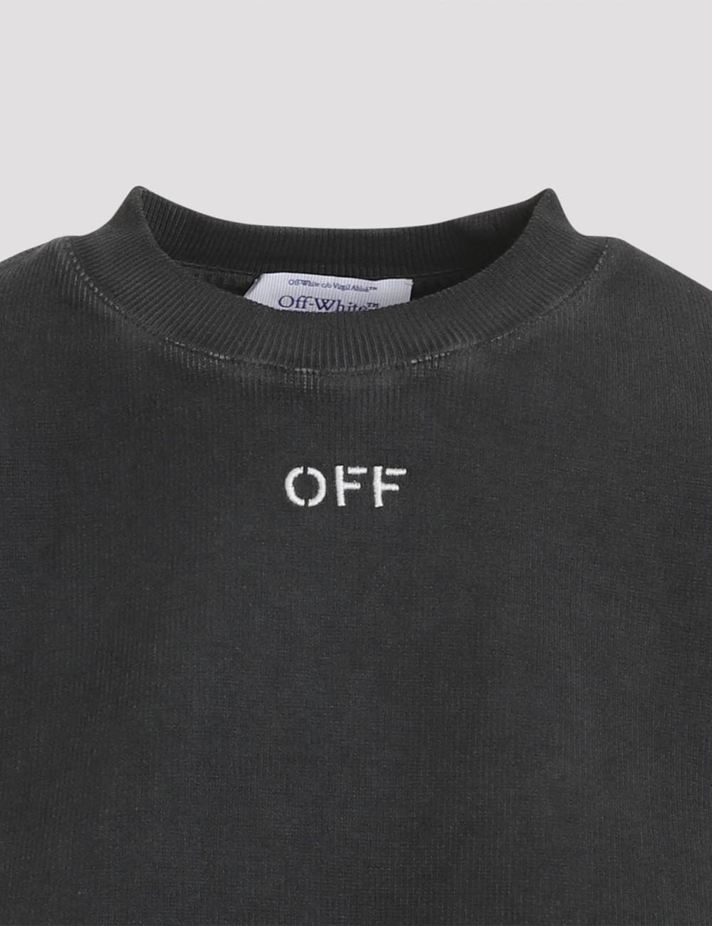 OFF WHITE OFF STAMP RIB CROP TEE