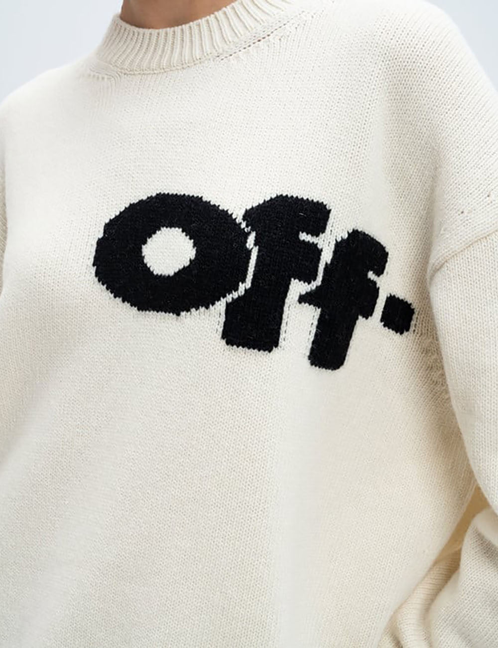 OFF WHITE WO INTRASIO SHARED LOGO CREWN OFF WHITE