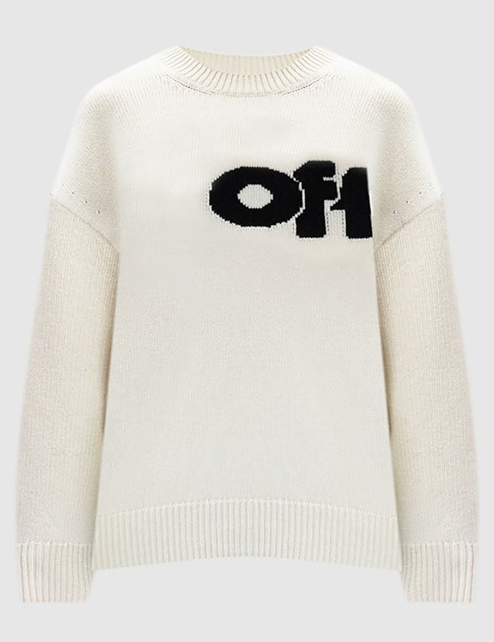 OFF WHITE WO INTRASIO SHARED LOGO CREWN OFF WHITE