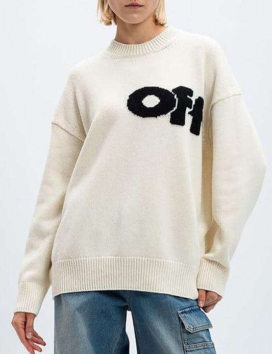 OFF WHITE WO INTRASIO SHARED LOGO CREWN OFF WHITE