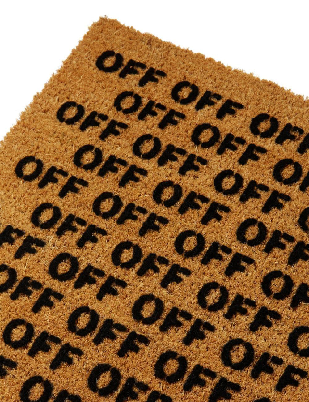 OFF WHITE RECTANG DOORMAT SHAPED