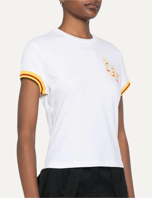 OFF WHITE COLLEGE FITTED TEE