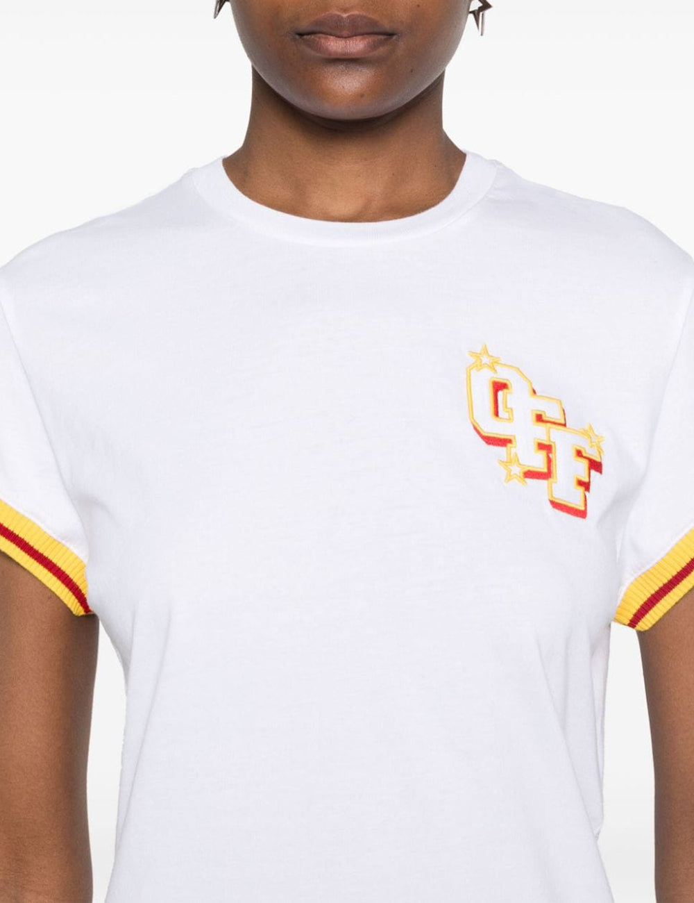 OFF WHITE COLLEGE FITTED TEE