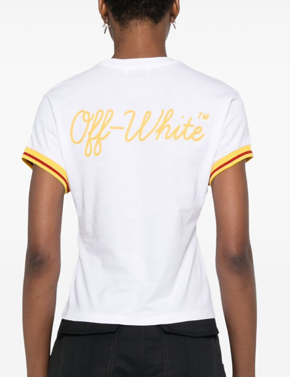 OFF WHITE COLLEGE FITTED TEE