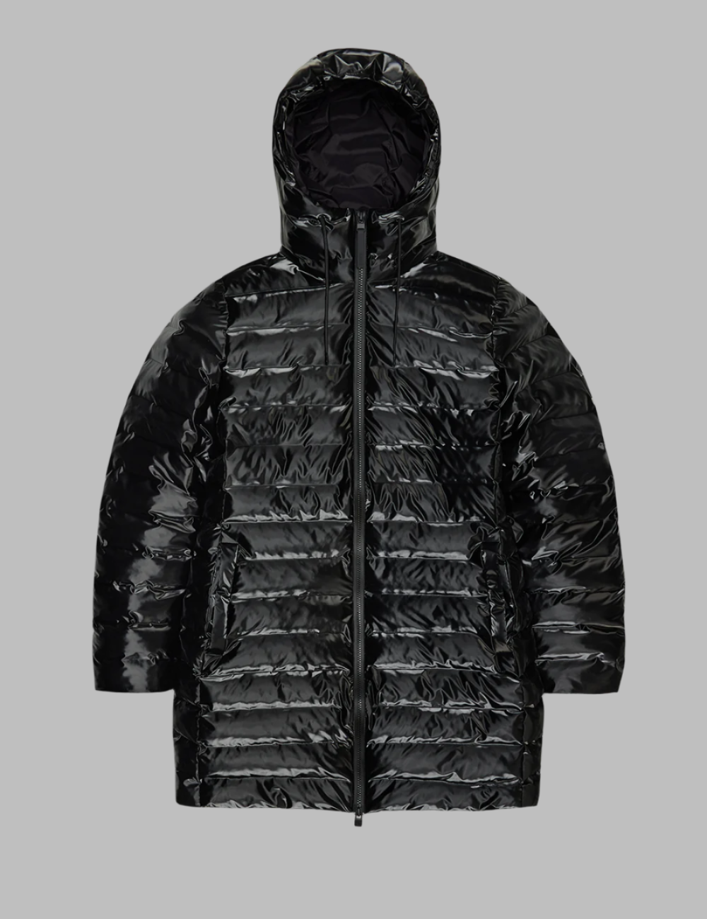 RAINS LOHJA LONG PUFFER CURVE JACKET W3T3