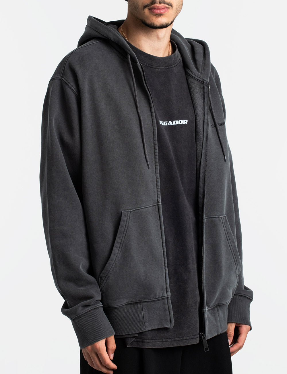 CARHARTT WIP HOODED DUSTER SCRIPT JACKET CARHARTT WIP